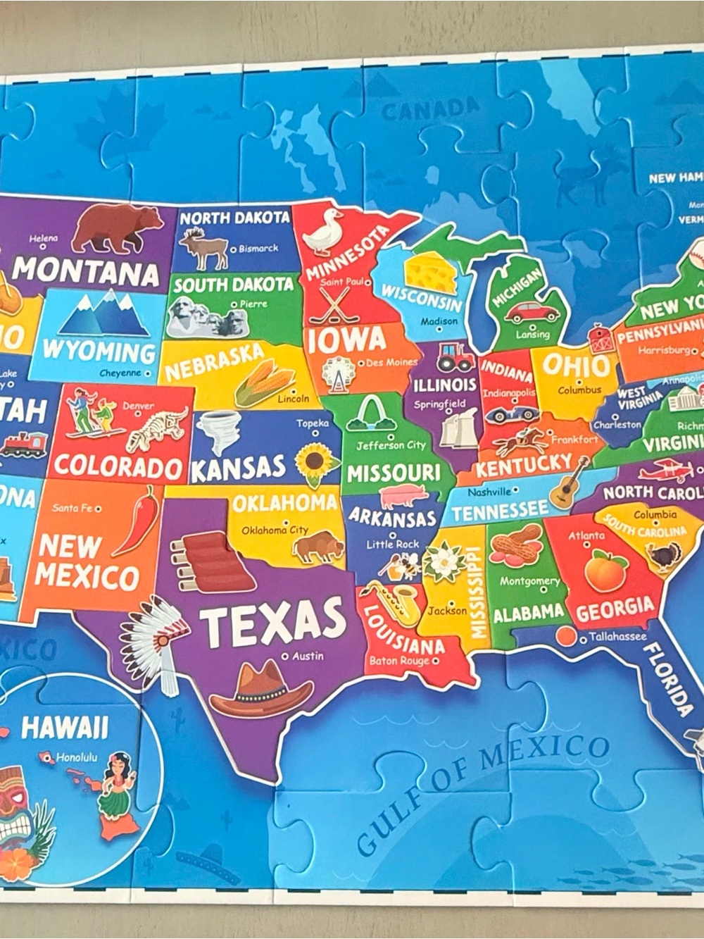 Kids’ Educational US puzzle
Geography Awareness
Complete